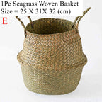 Willow Sea Grass Wicker Storage Basket