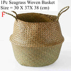 Kauna Sea Grass Wicker Storage Basket - Wide