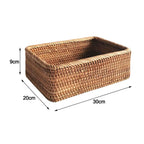 Rectangular Rattan Storage Basket