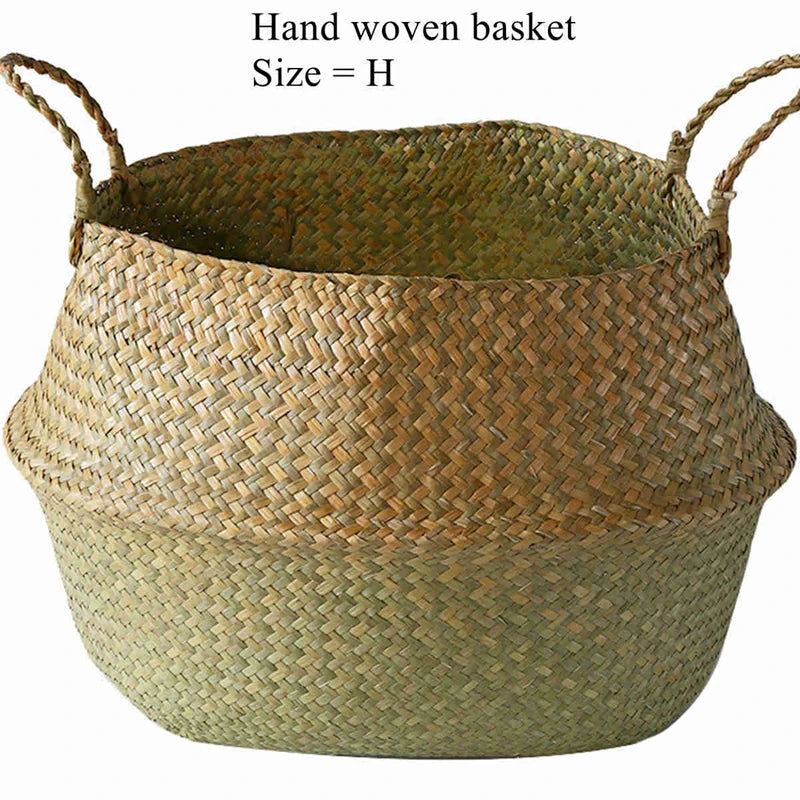 Willow Sea Grass Wicker Storage Basket