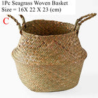 Willow Sea Grass Wicker Storage Basket