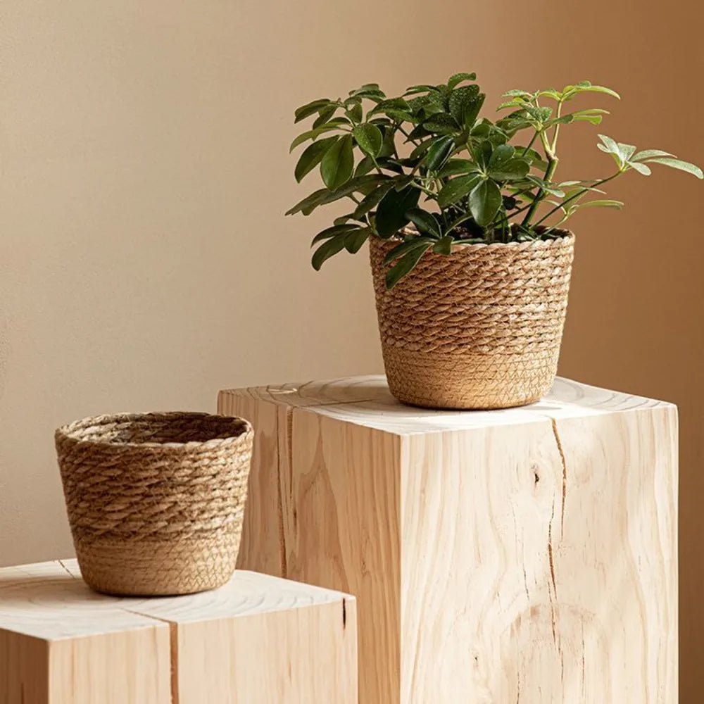 Handmade Seagrass Wicker Planter