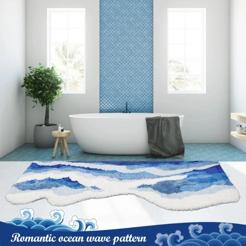 Ocean Wave Tufted Rug