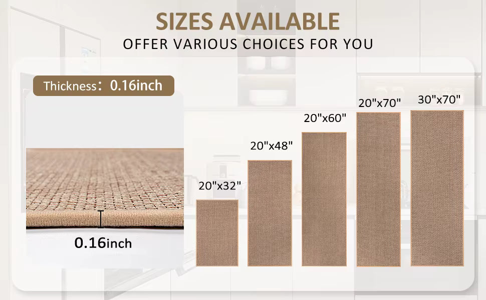 Sisal Kitchen Mat – Durable & Safe