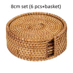Handmade Rattan Non-Slip Coaster