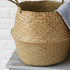 Kauna Sea Grass Wicker Storage Basket - Wide