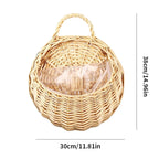 Handmade Wicker Rattan Hanging Planter Basket