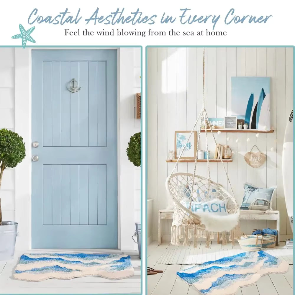 Ocean Wave Tufted Rug