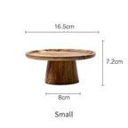 KEMORELA High Stand Wooden Cake Plate