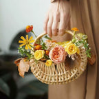 Willow Rattan Flower Girl Basket