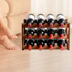 Three Tier Bamboo Wine Rack