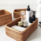 Rectangular Rattan Storage Basket