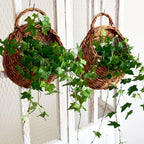 Handmade Wicker Rattan Hanging Planter Basket