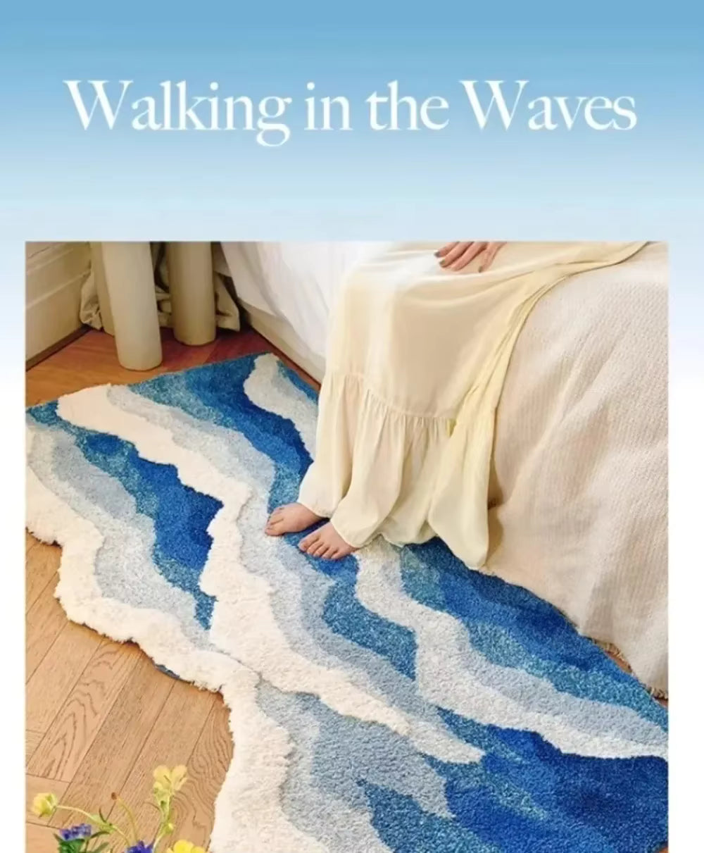 Ocean Wave Tufted Rug