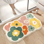 Bright Floral Step Rug
