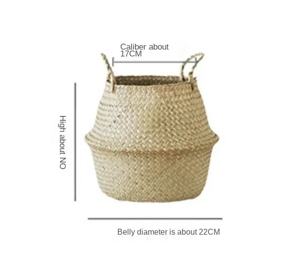 Eco-Friendly Tropical Sea Grass Wicker Storage Basket