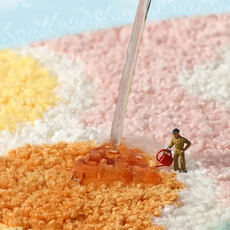 Bright Floral Step Rug