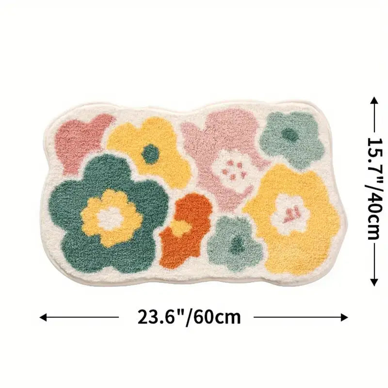 Bright Floral Step Rug