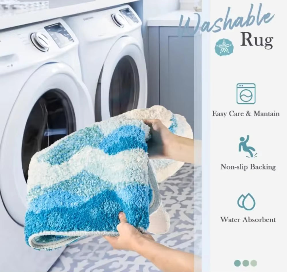 Ocean Wave Tufted Rug