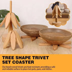 Wooden Tree Shape Hot Dish Trivets