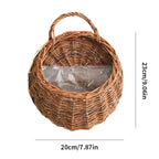 Handmade Wicker Rattan Hanging Planter Basket