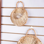 Handmade Wicker Rattan Hanging Planter Basket